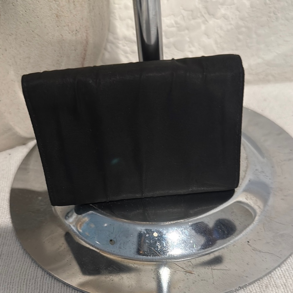 Prada Black Triangular Logo Wallet - image 3